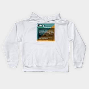 40 RULES OF LOVE - 4 Kids Hoodie